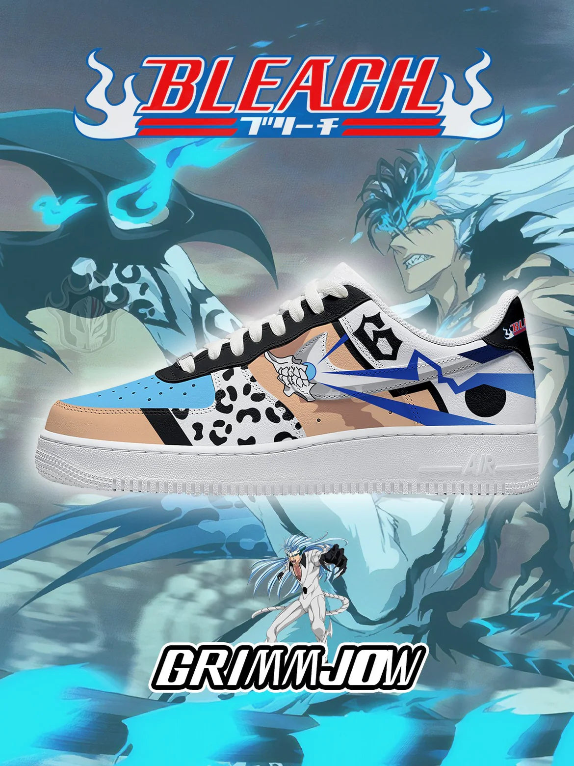 (In Stock)Bleach Series-2 Air Force Low - Top Shoes