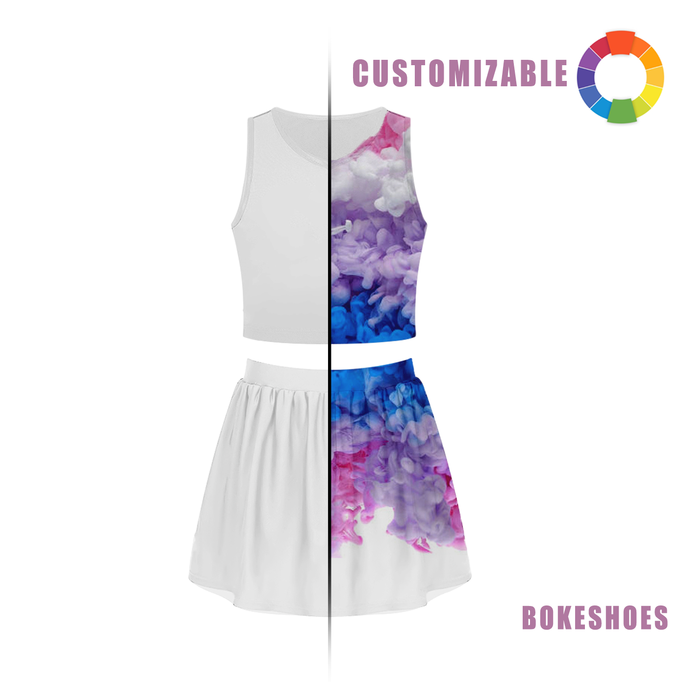 Design Your Own Breathable and quick-drying ladies' skirt suit