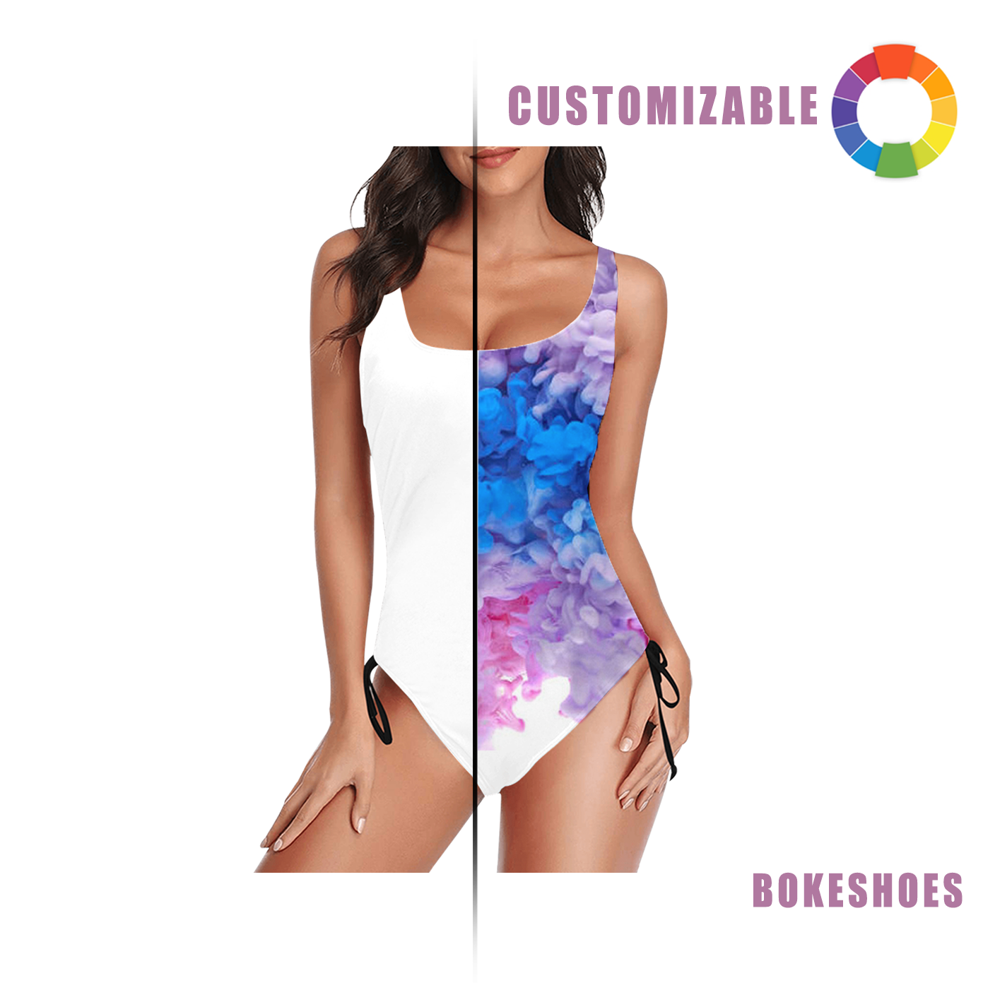 Design Your Own Women's tie-side one-piece swimsuit