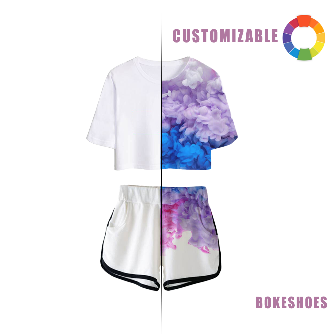 Design Your Own Slim-fit cropped short-sleeved suit