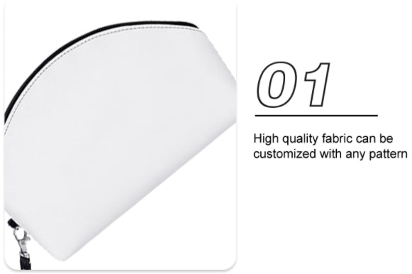 Design Your Own Leather Handheld Waterproof Makeup Bag