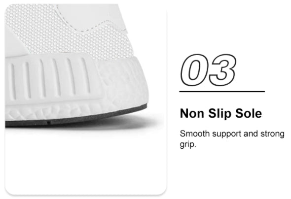 The shock-absorbing sole of sports shoes