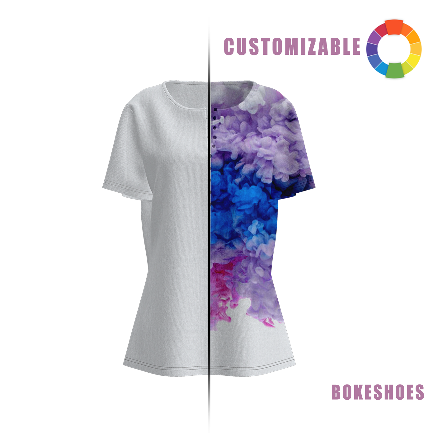 Design Your Own Women’s Short Sleeve Henley T-Shirt