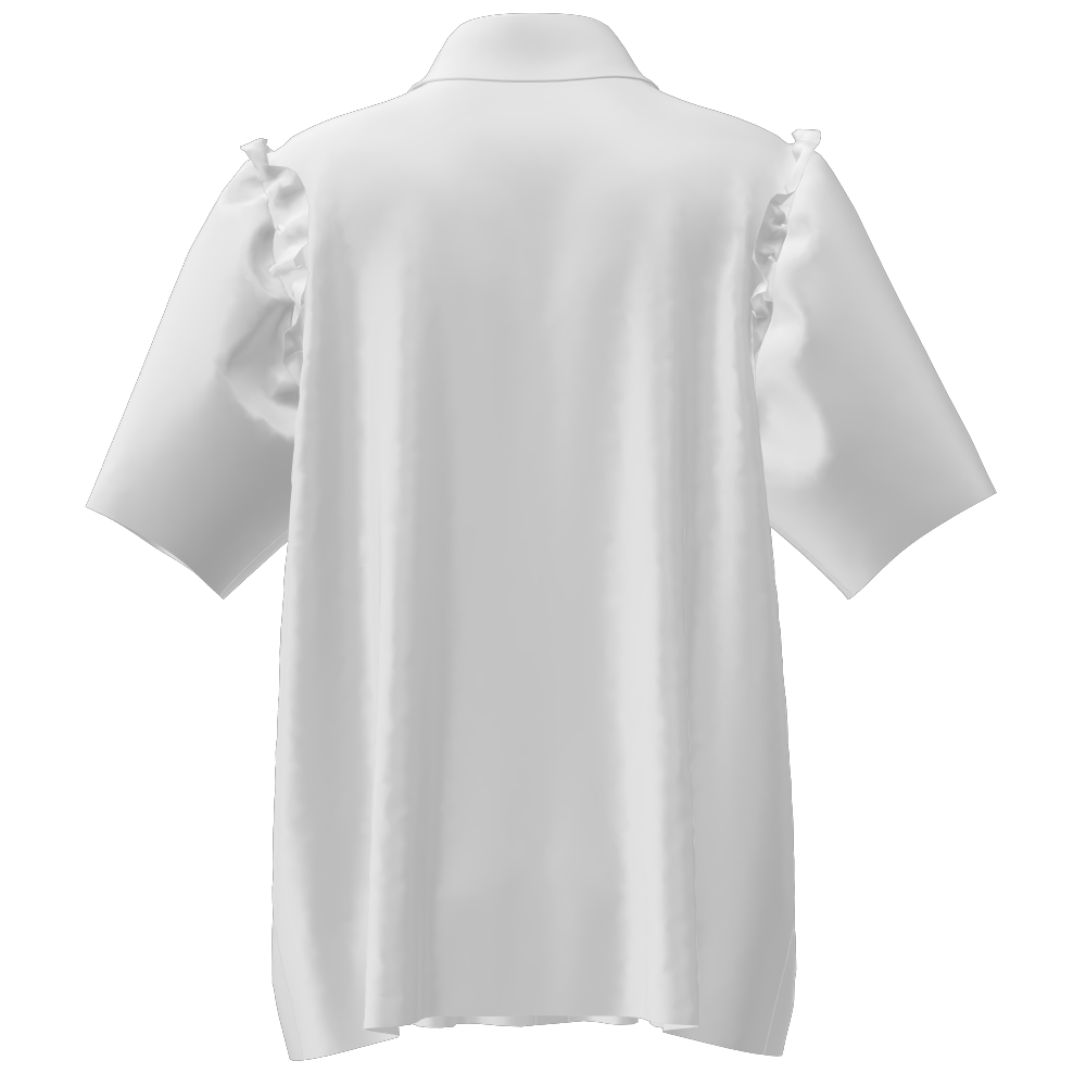 Design Your Own Women’s Ruffled Sleeve Collared Shirt