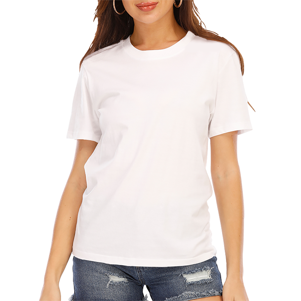 Design Your Own Ladies' short - sleeved round - neck fitted T - shirt