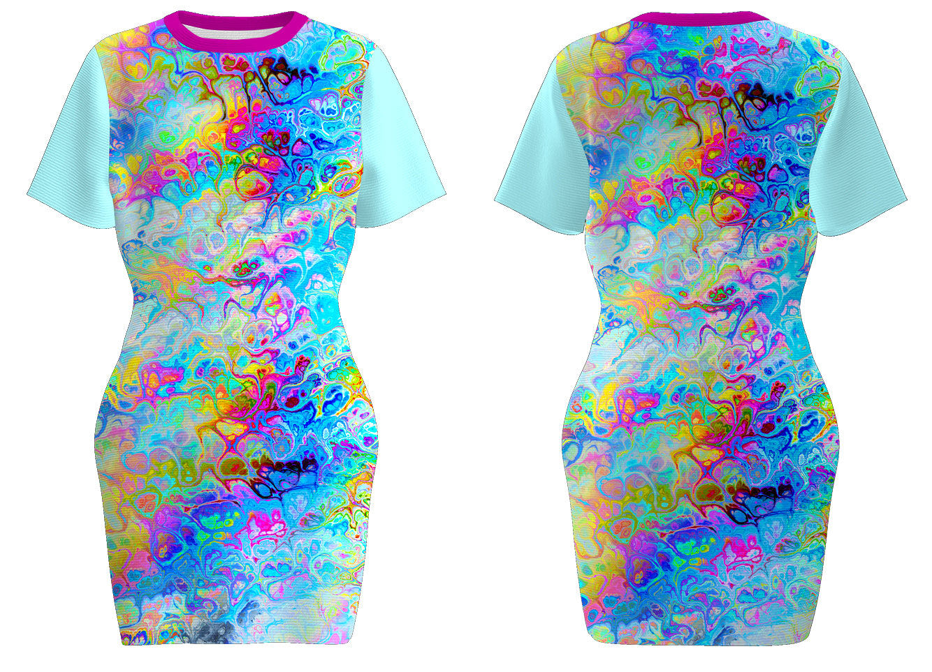 Design Your Own Customizable Milk Silk body-hugging women's dress