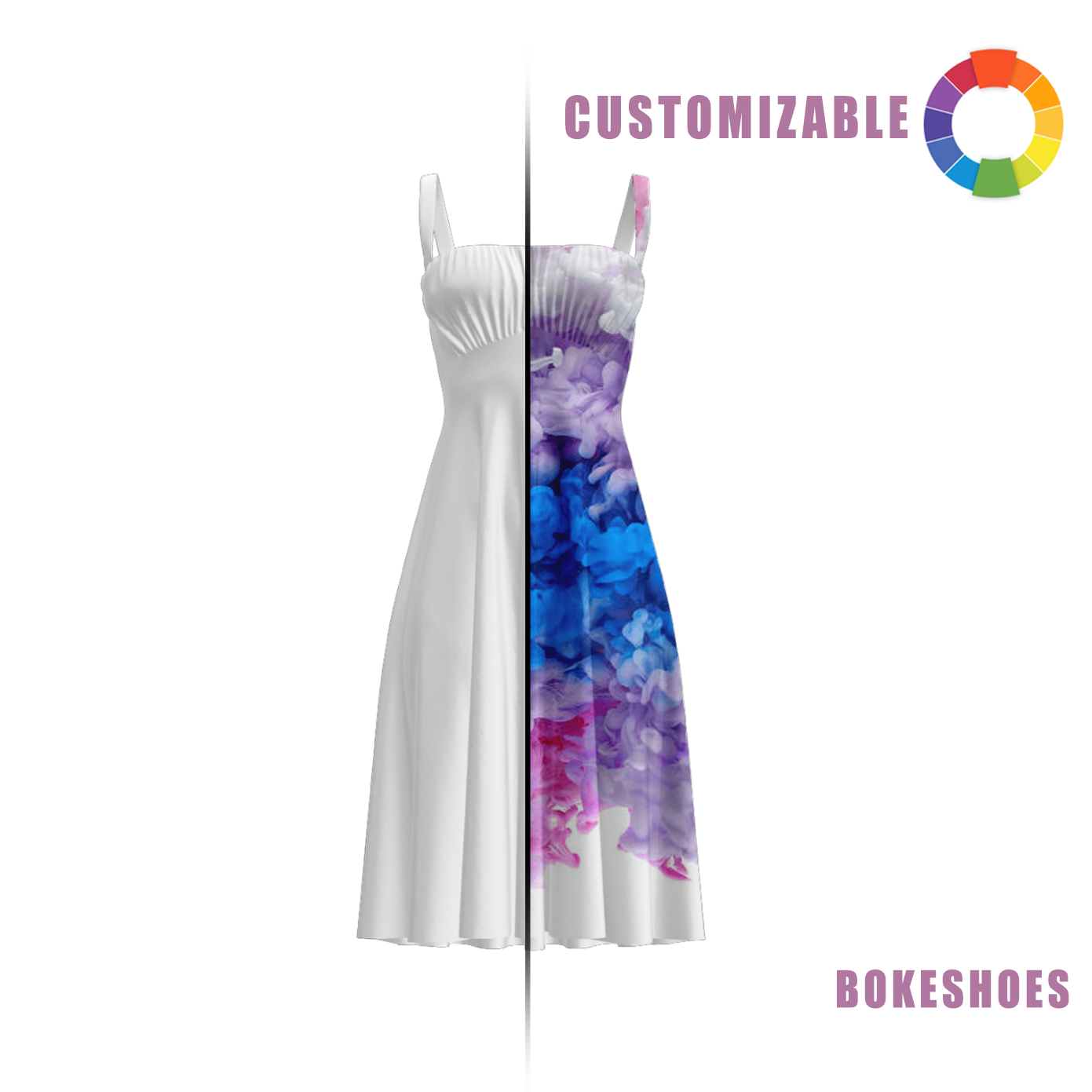 Design Your Own Ladies' slim-fit camisole dress