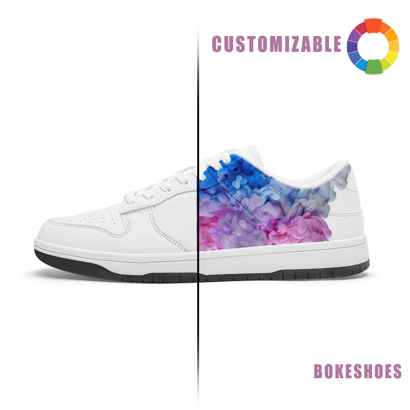 Low-top anti-slip leather casual shoes
