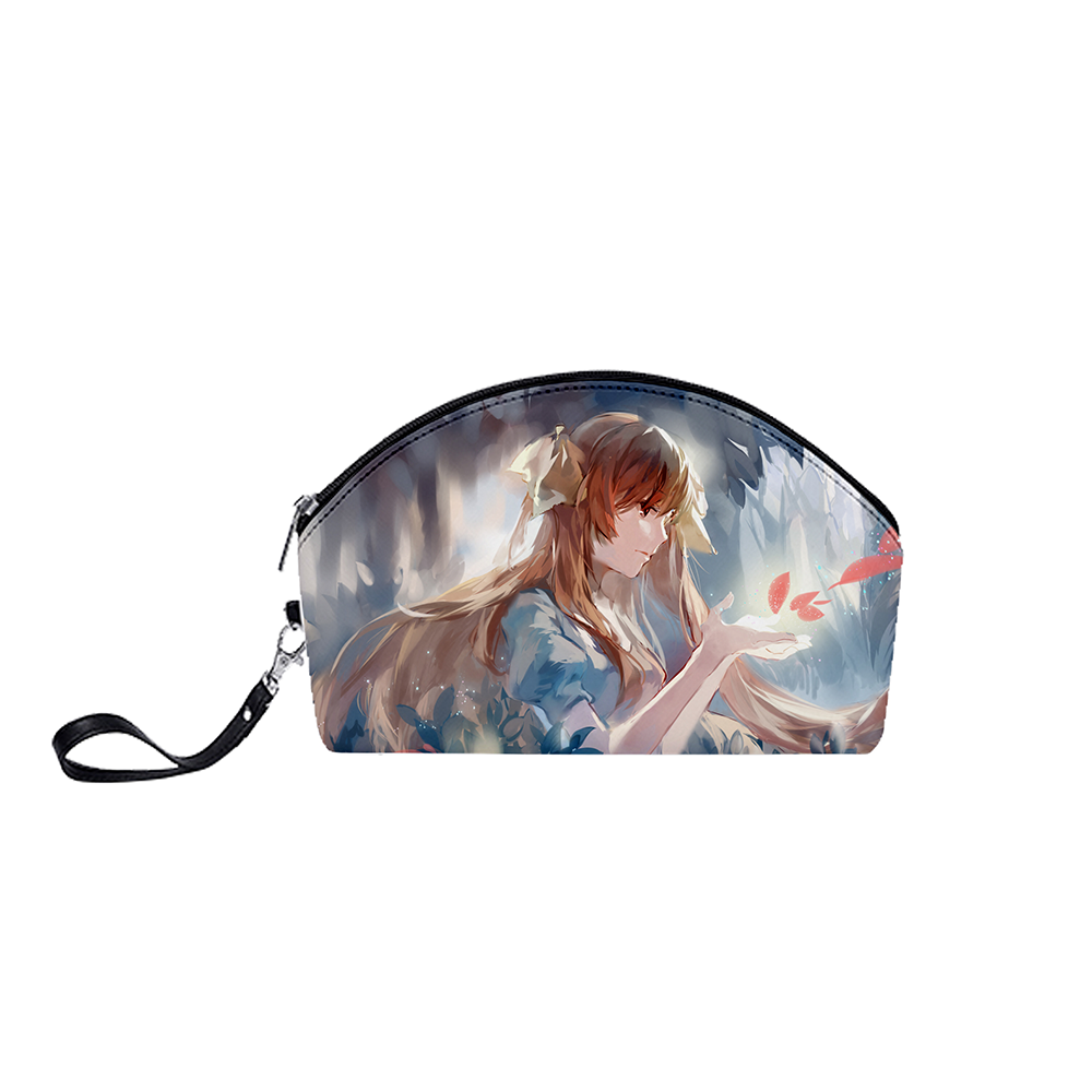 Design Your Own Leather Handheld Waterproof Makeup Bag