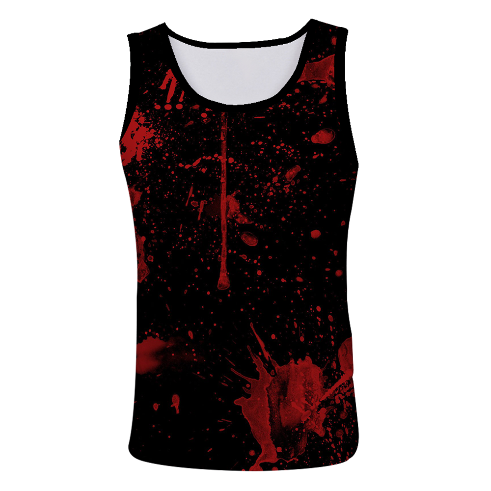 The red and black vest