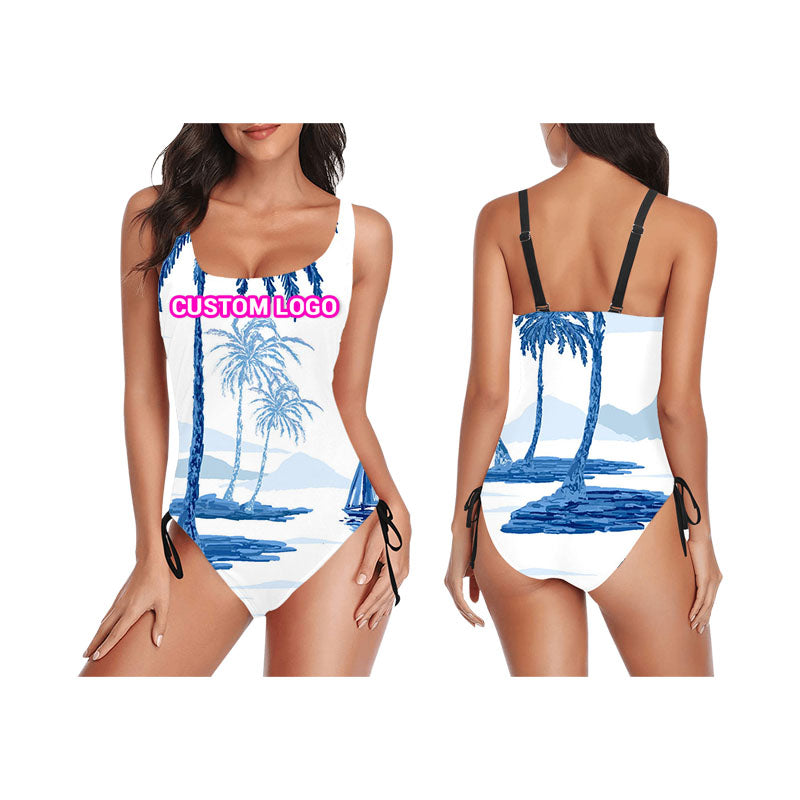 Design Your Own Women's tie-side one-piece swimsuit