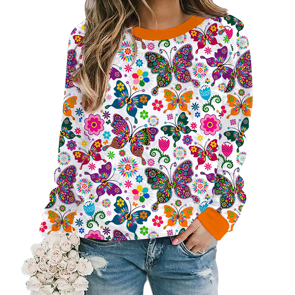 Design Your Own Soft Touch Long Sleeve Round Neck sweatshirt