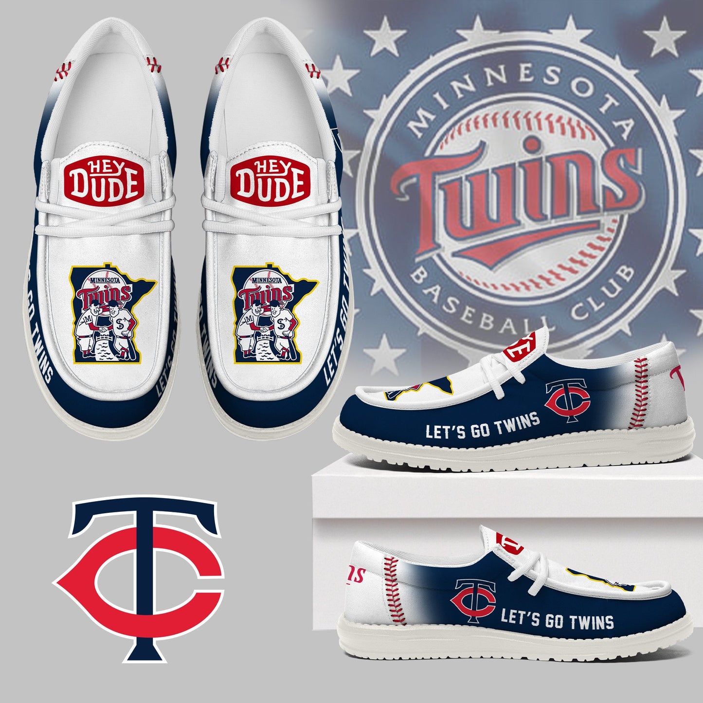 Minnesota Twins | MLB Theme Light Casual Shoes (AZ97)