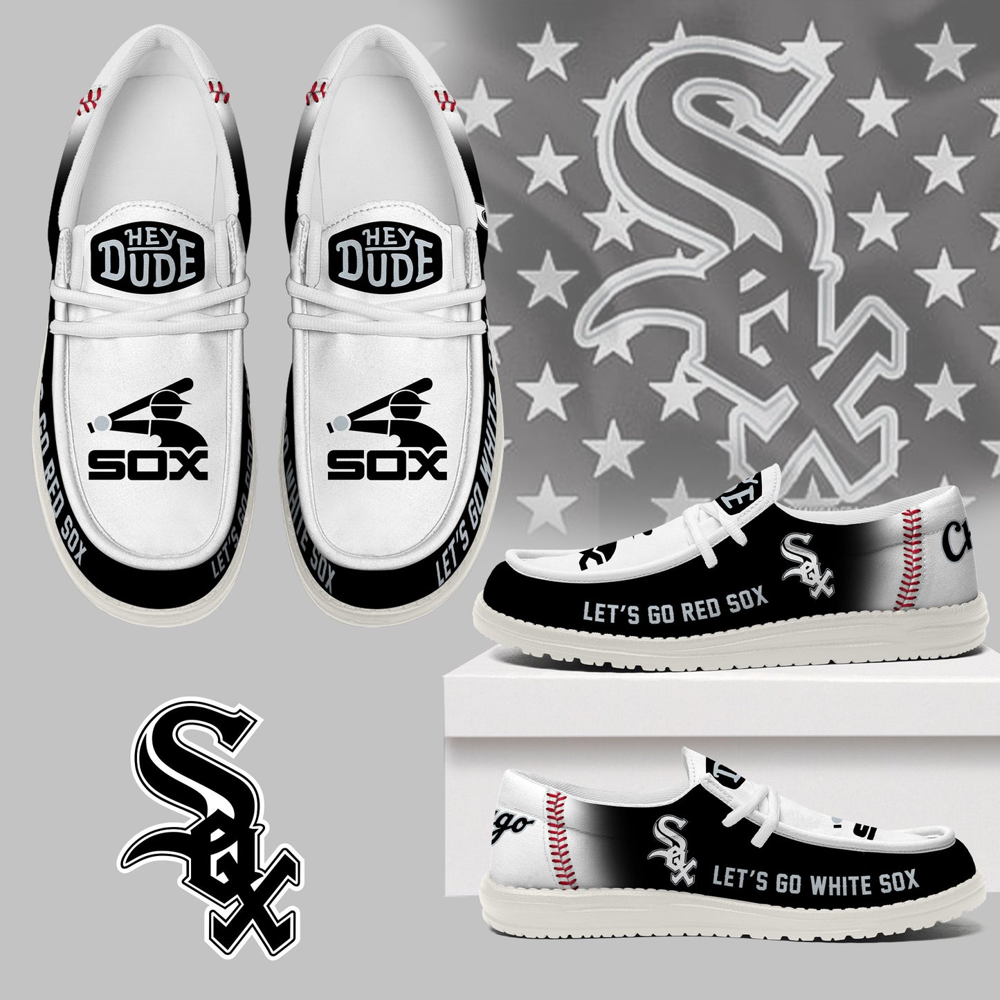 Chicago White Sox | MLB Theme Light Casual Shoes (AZ97)