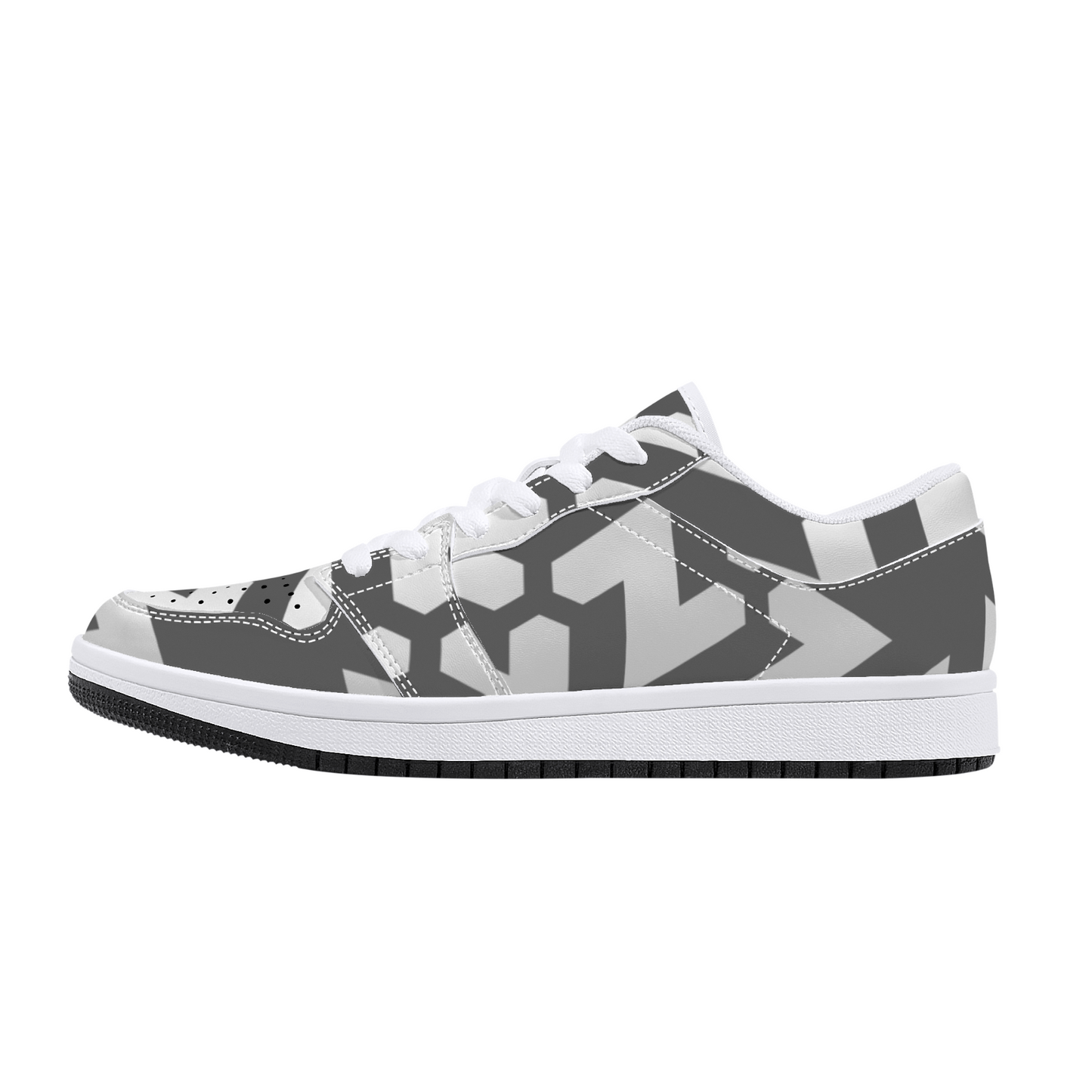 Geometric - Patterned Low - Top Casual Shoes