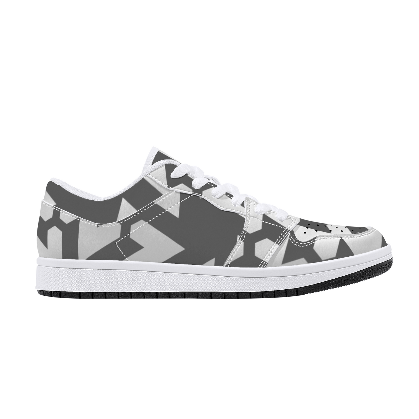 Geometric - Patterned Low - Top Casual Shoes