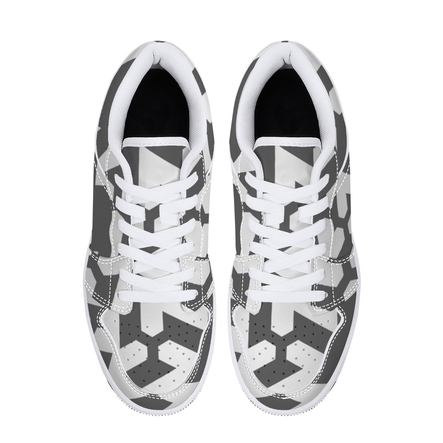 Geometric - Patterned Low - Top Casual Shoes