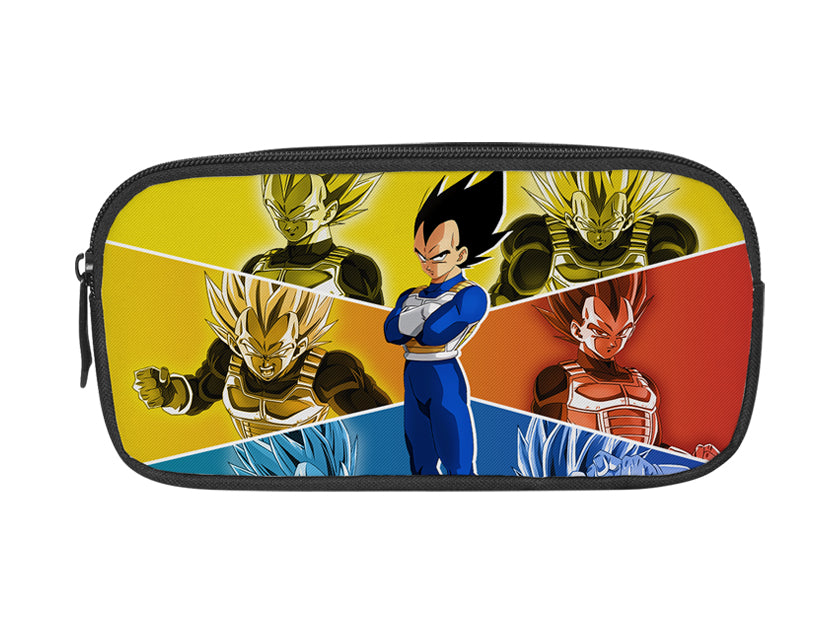 A pencil case with anime patterns