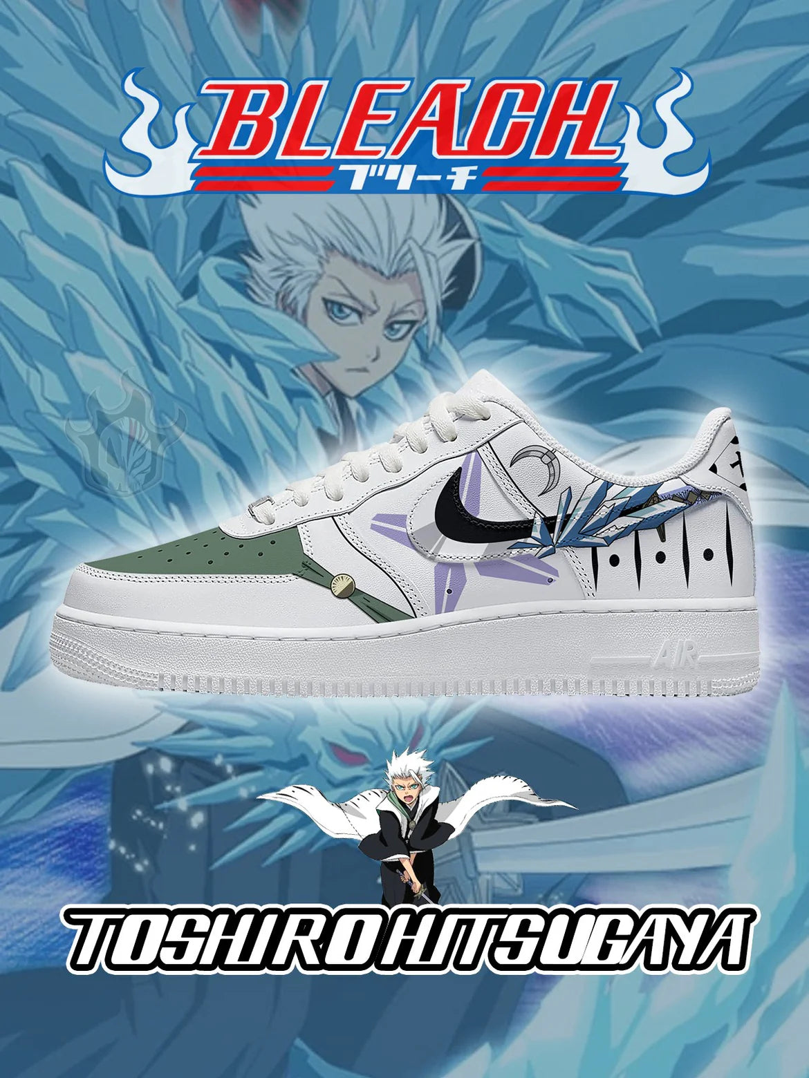 (In Stock)Bleach Series-4 Air Force Low - Top Shoes