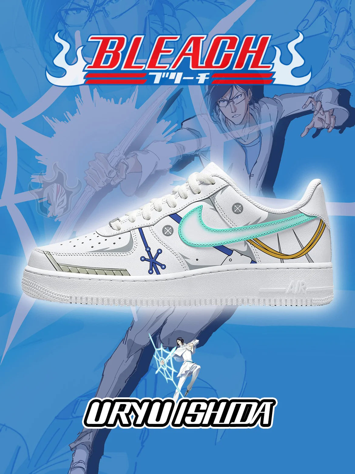 (In Stock)Bleach Series-7 Air Force Low - Top Shoes