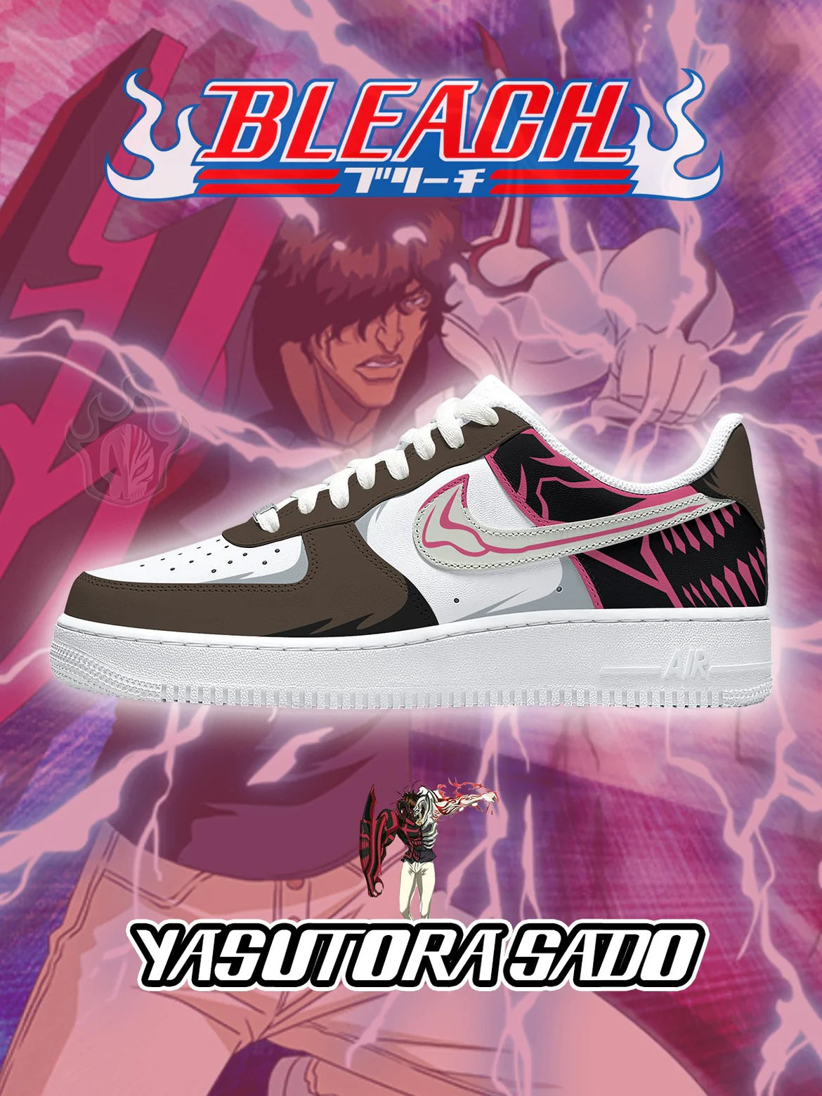 (In Stock)Bleach Series-7 Air Force Low - Top Shoes