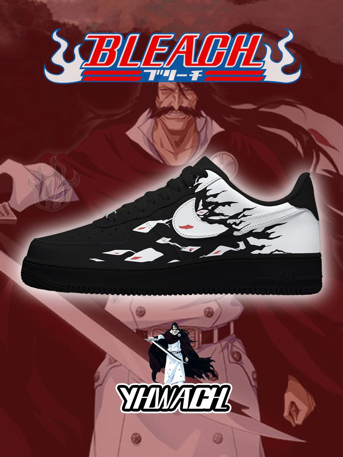 (In Stock)Bleach Series-7 Air Force Low - Top Shoes