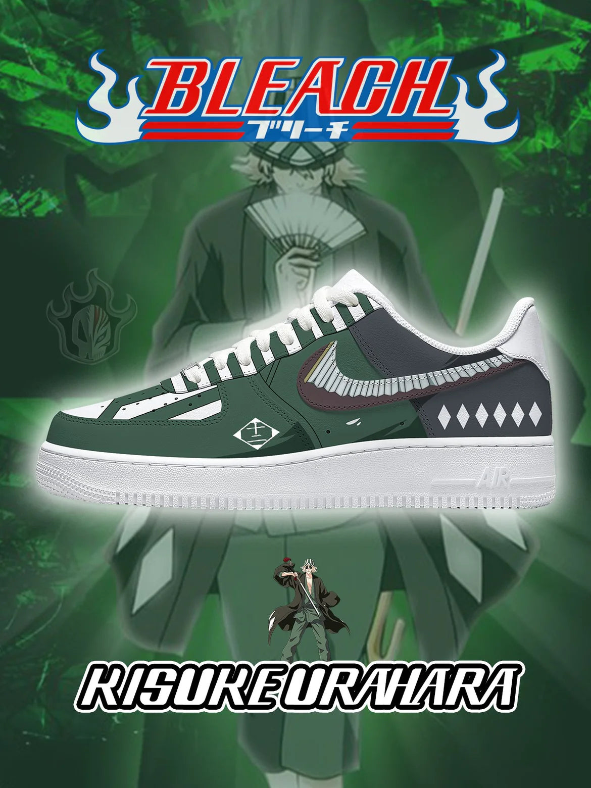 (In Stock)Bleach Series-5 Air Force Low - Top Shoes