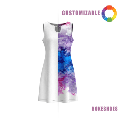 Design Your Own Women’s Sleeveless White Dress