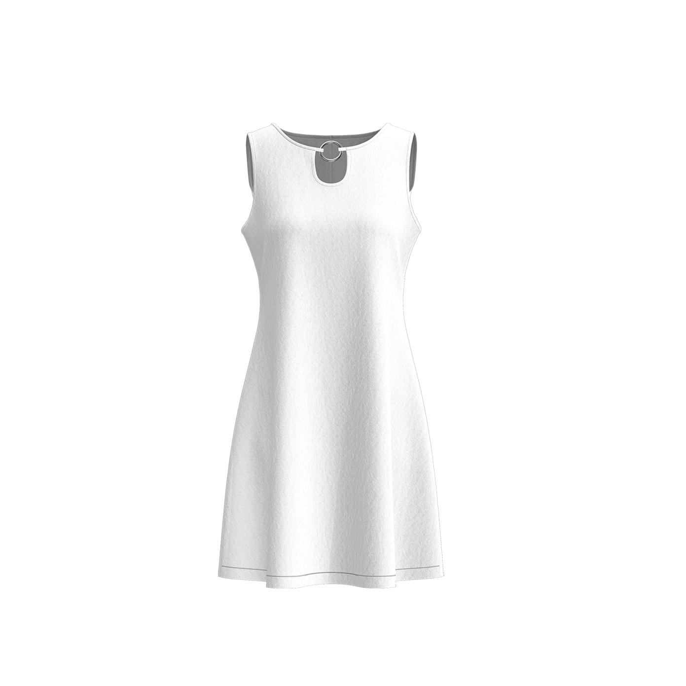Design Your Own Women’s Sleeveless White Dress