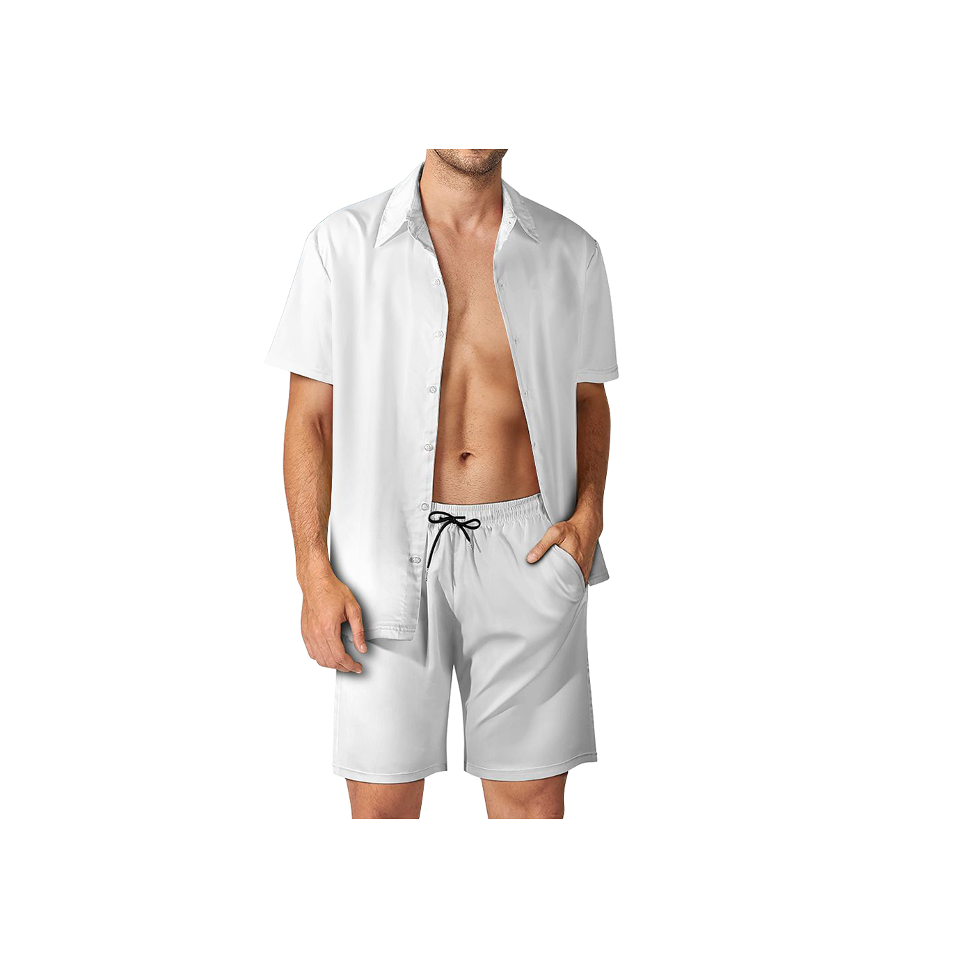 Design Your Own Men’s Breathable Comfort Short Sleeve Shirt Set