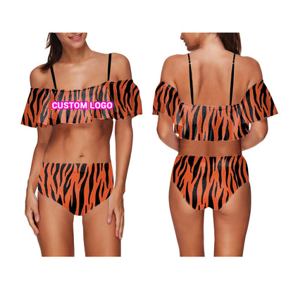 Design Your Own Quick-dry off-the-shoulder Beach Swimsuit for Women