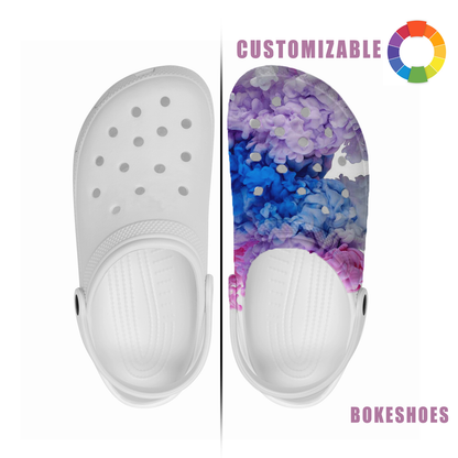 Custom Comfortable Garden Clogs with Arch Support | Any pattern can be printed
