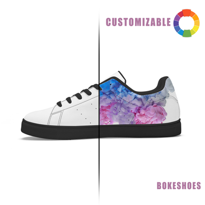 Design Your Own Leather casual, breathable and anti-slip skateboarding shoes