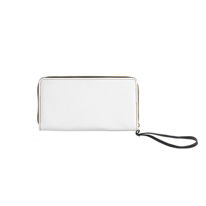 A long wallet with customizable patterns