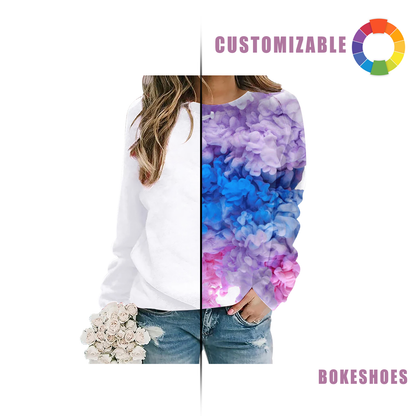 Design Your Own Soft Touch Long Sleeve Round Neck sweatshirt
