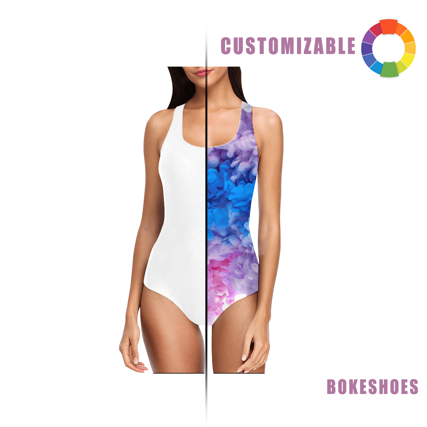 Design Your Own Highly elastic, quick-drying and tear-resistant one-piece swimsuit