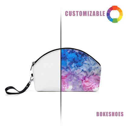 Design Your Own Leather Handheld Waterproof Makeup Bag