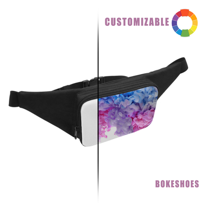 A fanny pack with customizable patterns