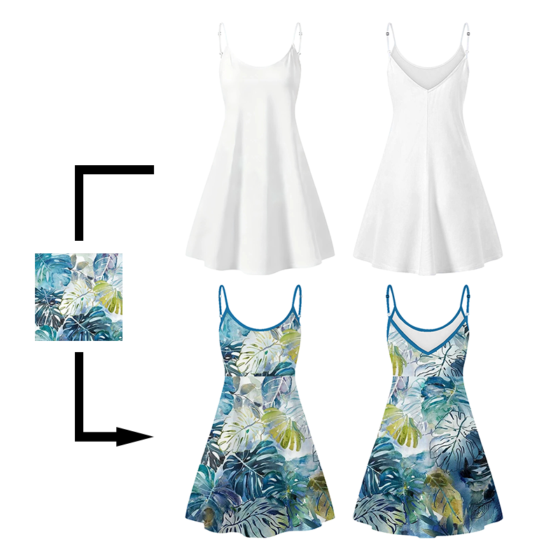 Design Your Own Ladies' elegant long - style sling dress