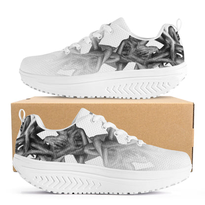 Customizable Mesh Platform Sneakers | MD - Sole Shoes for Trendy Comfort