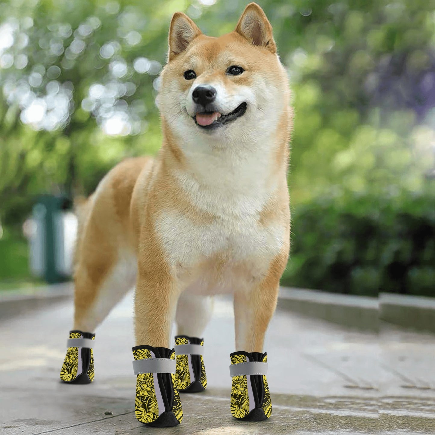 Dog Shoes: Polyester + Reflective PU + Velcro & Short Plush & Microfiber