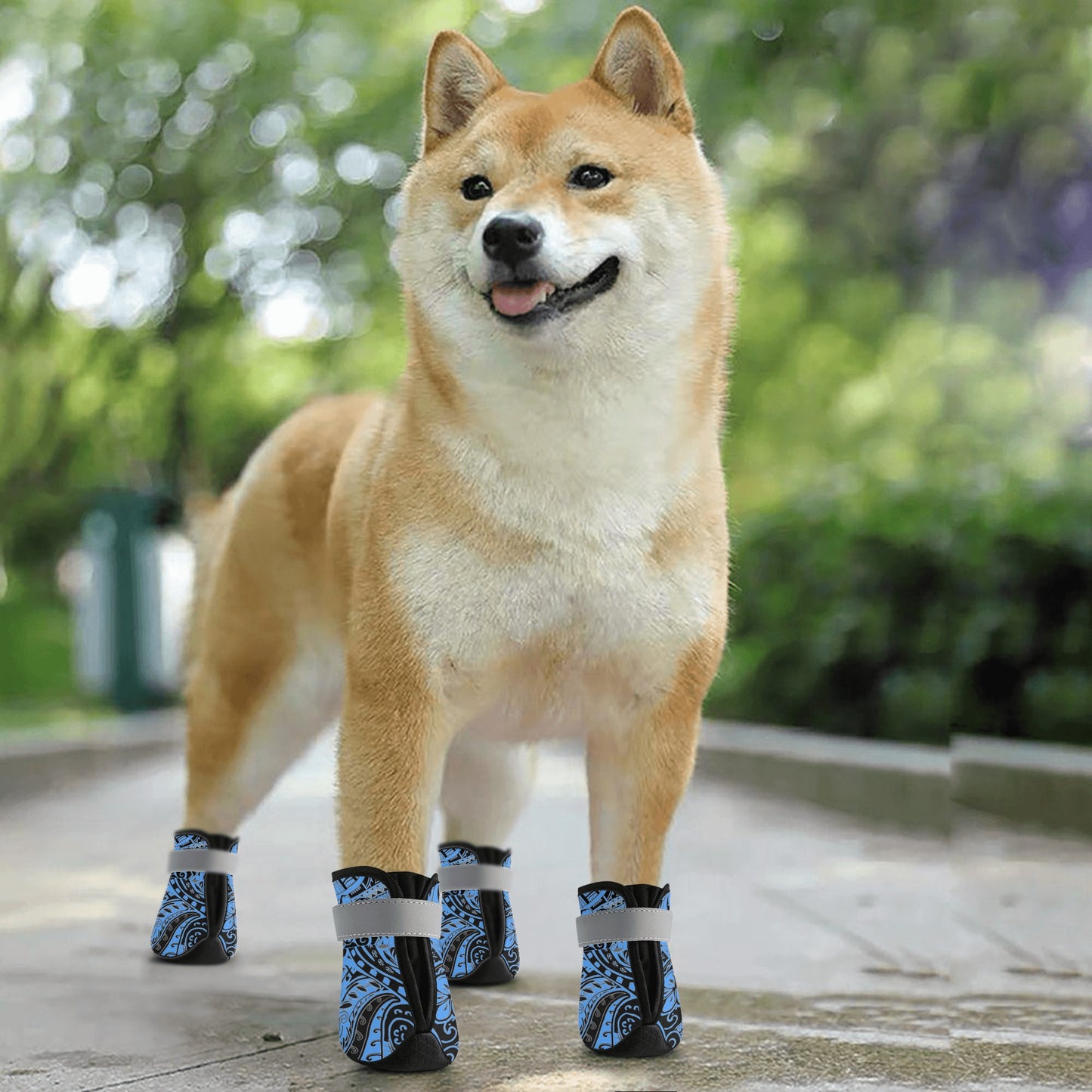 Dog Shoes: Polyester + Reflective PU + Velcro & Short Plush & Microfiber