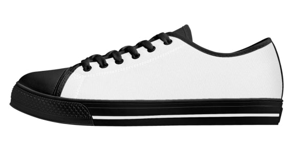 Custom Canvas Shoes – Design Your Own Low Top Lace Up Casual Sneakers