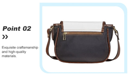 Genuine Leather Crossbody Purses for Women Vintage Leather Satchel Messenger Bag Brown Saddle Leather Handbag
