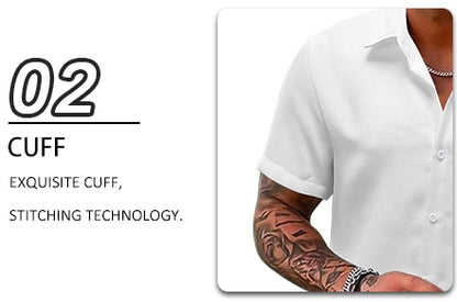 Design Your Own Men's waffle-knit short-sleeve shirt and shorts set