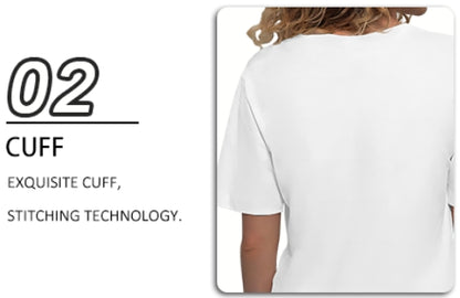 Design Your Own Simple and Slimming Short - sleeved T - shirts for Women
