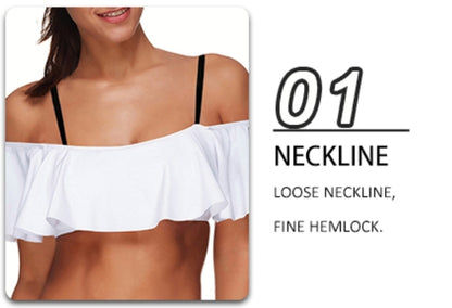 Design Your Own Quick-dry off-the-shoulder Beach Swimsuit for Women