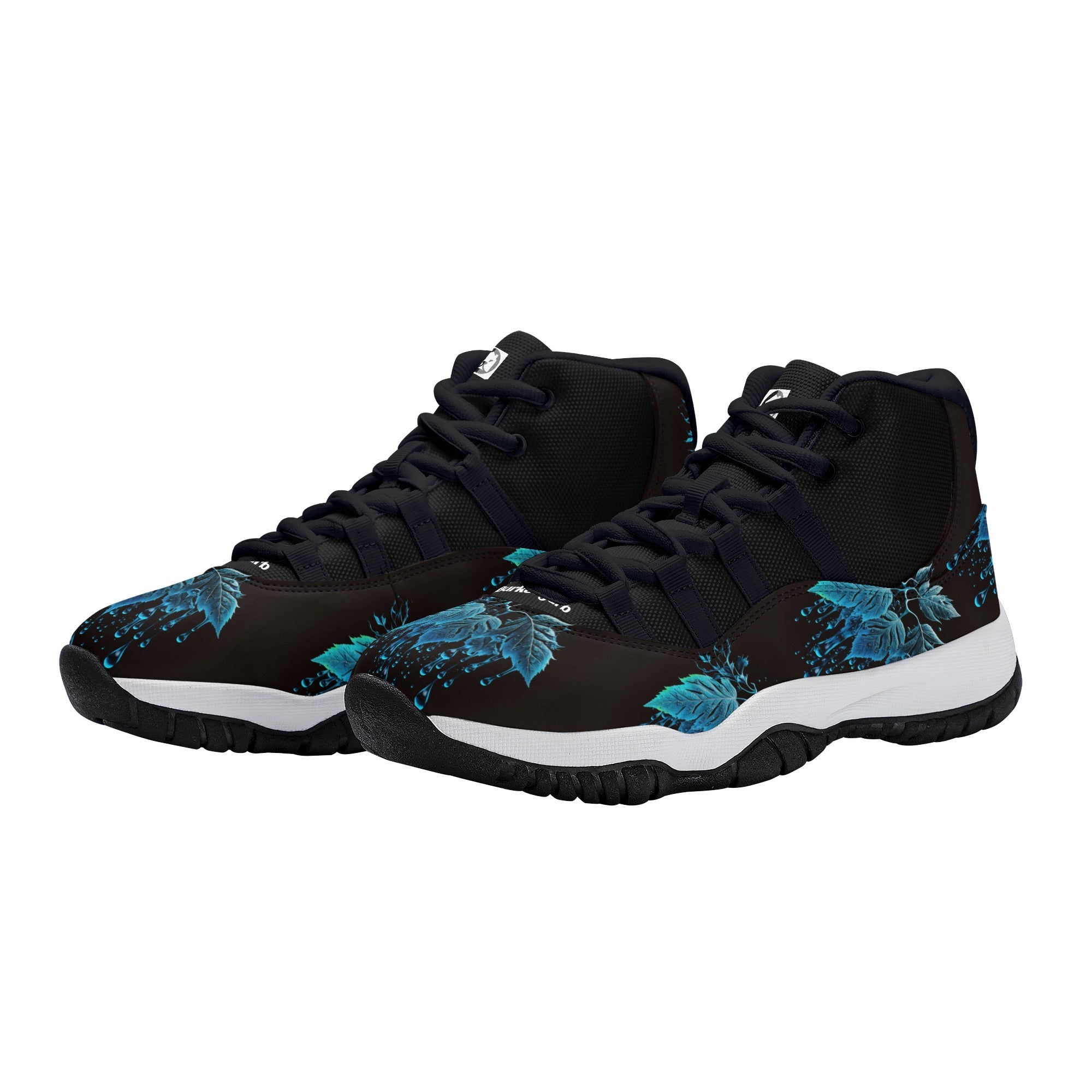 New High - Top Retro Basketball Shoes with 4 Webbing Straps