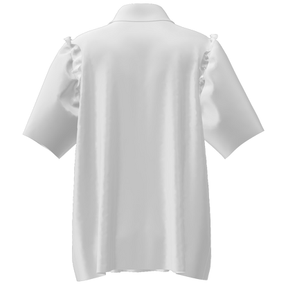 Design Your Own Women’s Ruffled Sleeve Collared Shirt