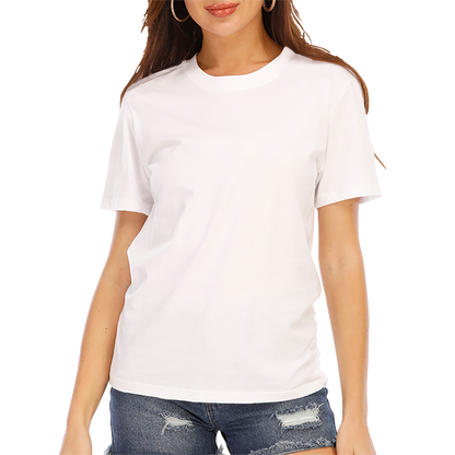 Design Your Own Ladies' short - sleeved round - neck fitted T - shirt